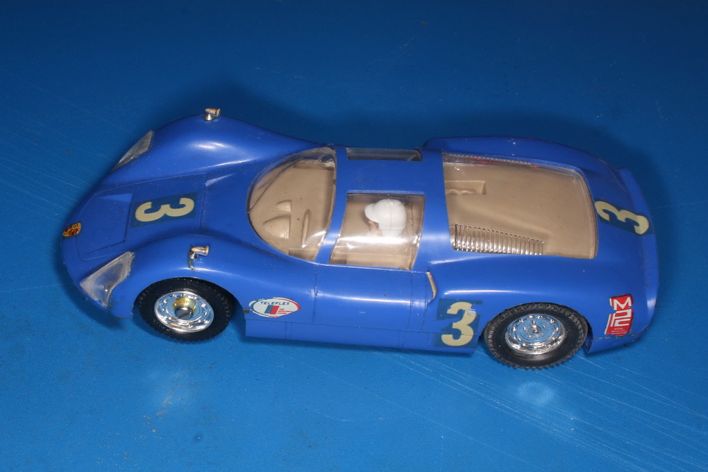 Slotcars66 Porsche 906 Carrera 6 1/32nd scale Airfix slot car Blue #3 -  